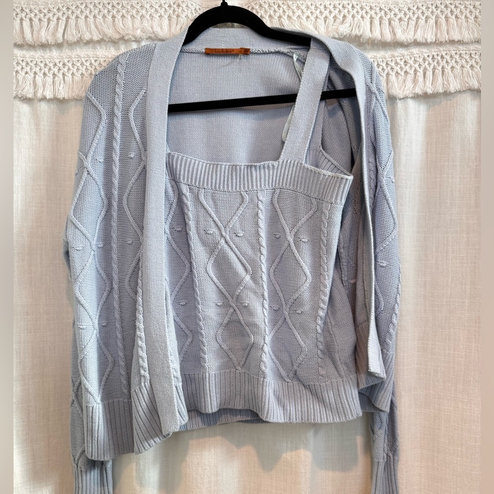 Belldini Light Blue Sweater Set